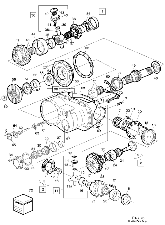 کیت چهارشاخه کمک دیفرانسیل جفت fh 536- 577 برند KS